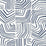 Seabrook Designs Linework Maze Imperial Blue Wallpaper SL80212