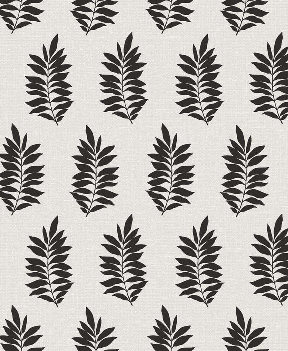 Seabrook Designs Pinnate Silhouette Onyx Wallpaper Sample SL80300