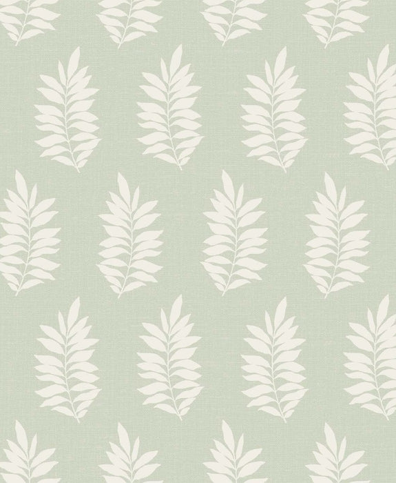 Seabrook Designs Pinnate Silhouette Sage Wallpaper Sample SL80304