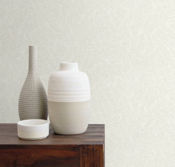 Seabrook Designs Lush  Ivory Wallpaper SL80400