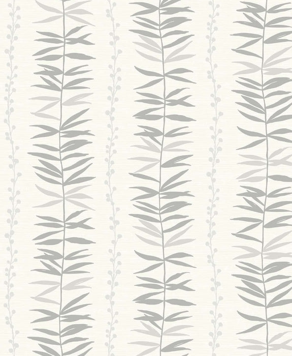 Seabrook Designs Summer Garland  Smoke Wallpaper SL80508