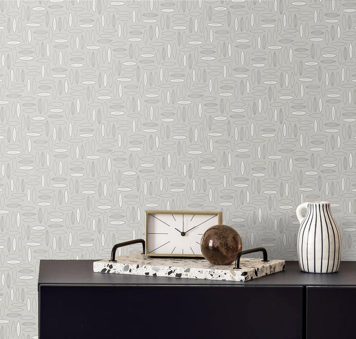 Seabrook Designs Pip Geo  Heather Wallpaper Sample SL80608