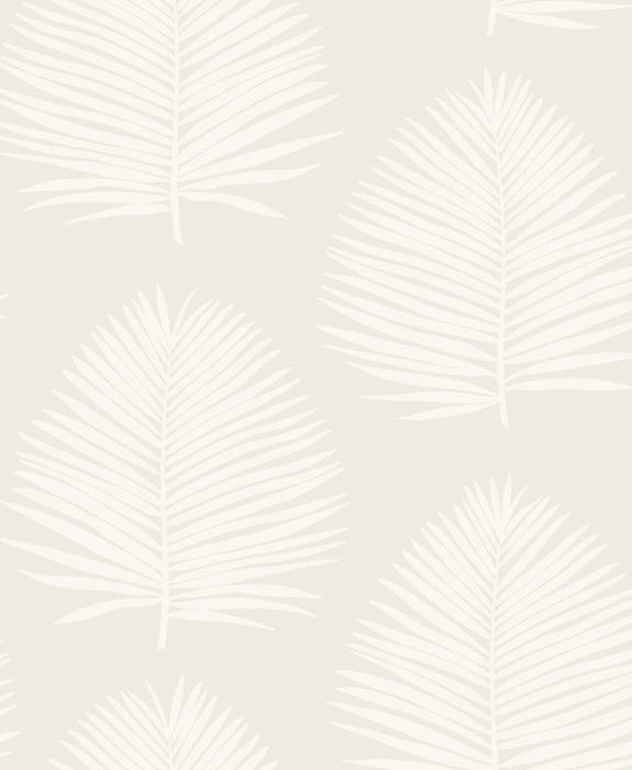 Seabrook Designs Island Palm Alabaster Wallpaper Sample SL80700