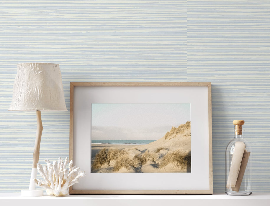 Seabrook Designs Calm Seas Blue Mist Wallpaper Sample SL80902