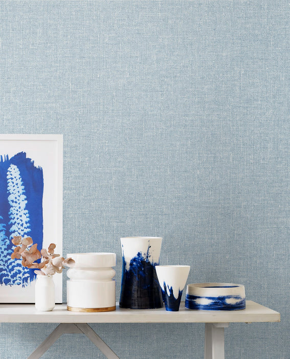 Seabrook Designs Soft Linen  Midwinter Wallpaper Sample SL81132