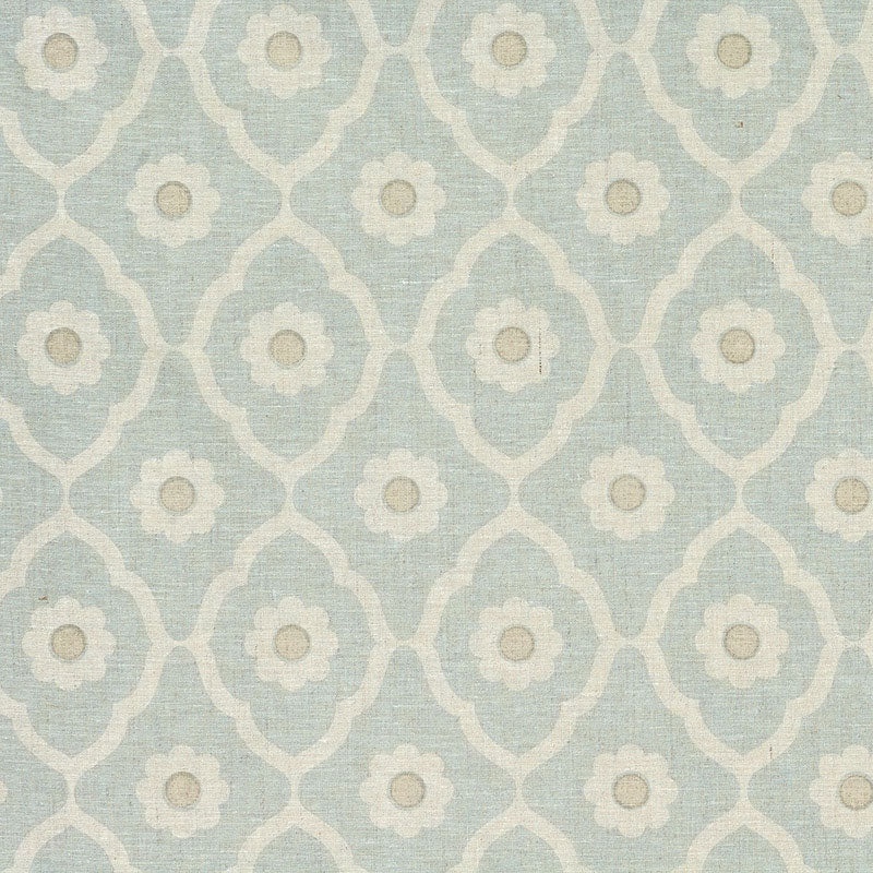 Schumacher Soundess Blue Fabric SOUN001