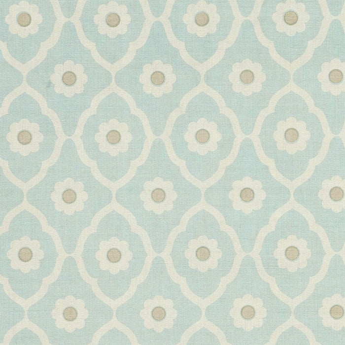 Schumacher Soundess Aqua Fabric SOUN003