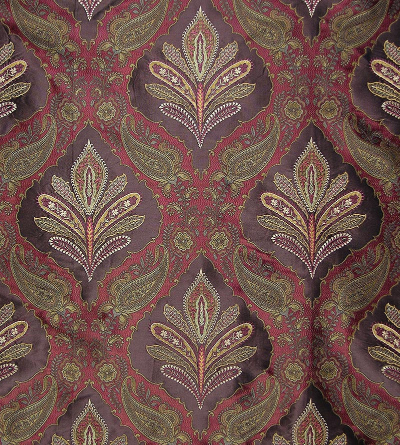 Old World Weavers Darani Crimson Ganache Fabric SQ 00011480