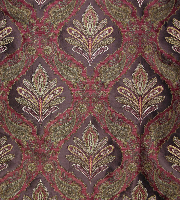 Old World Weavers Darani Crimson Ganache Fabric Sample SQ 00011480