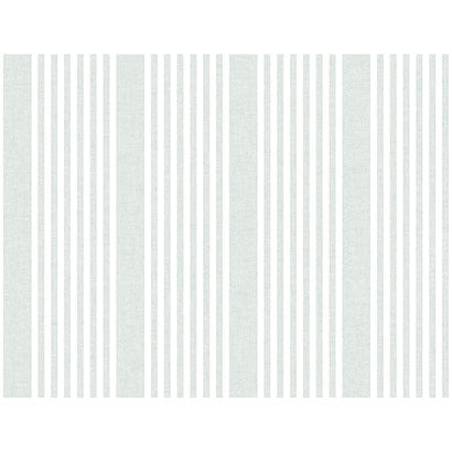 York French Linen Stripe Green Wallpaper SR1583