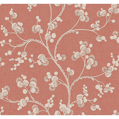 York Dahlia Trail Burnt Orange Wallpaper SS2500