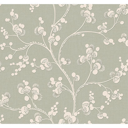 York Dahlia Trail Sage Wallpaper SS2503