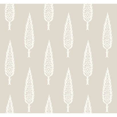 York Juniper Tree Taupe Wallpaper SS2606