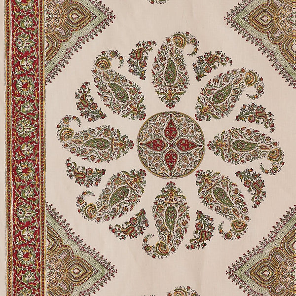 Peter Dunham Samarkand Red/Green Fabric Sample 111SMK02