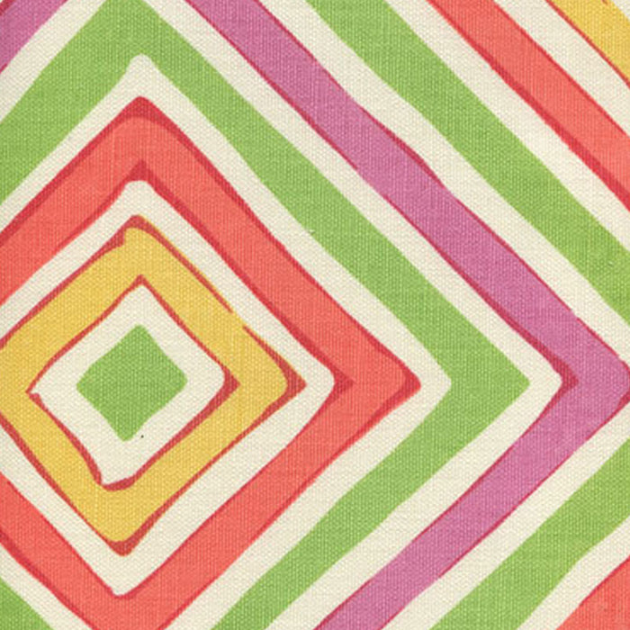 Alan Campbell Silvio Multi Color Pink Green Yellow Fabric Sample AC830-02LC