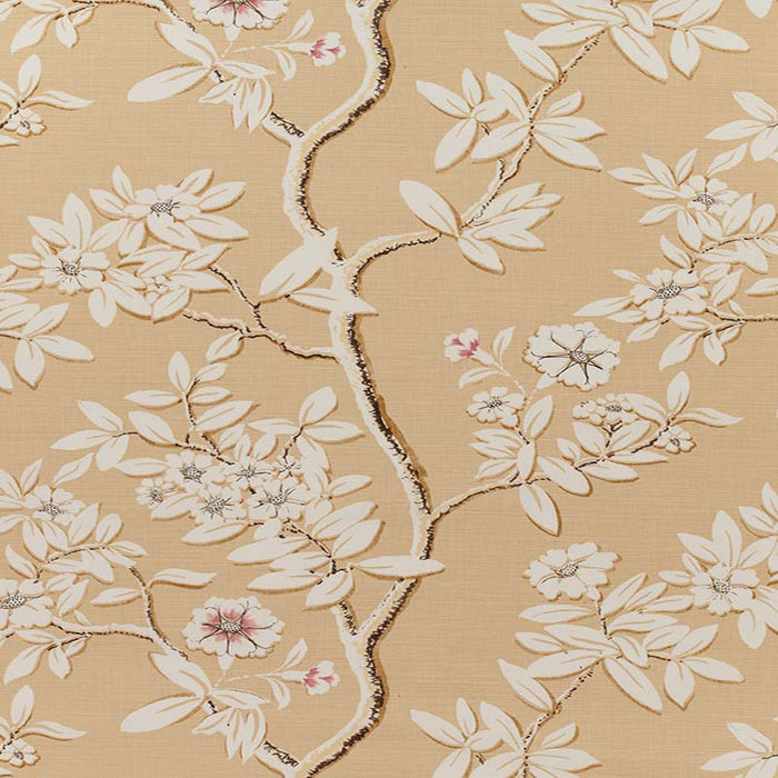 Quadrille Spring Blossom Beige/old Lavender/tan Fabric 304200F-02