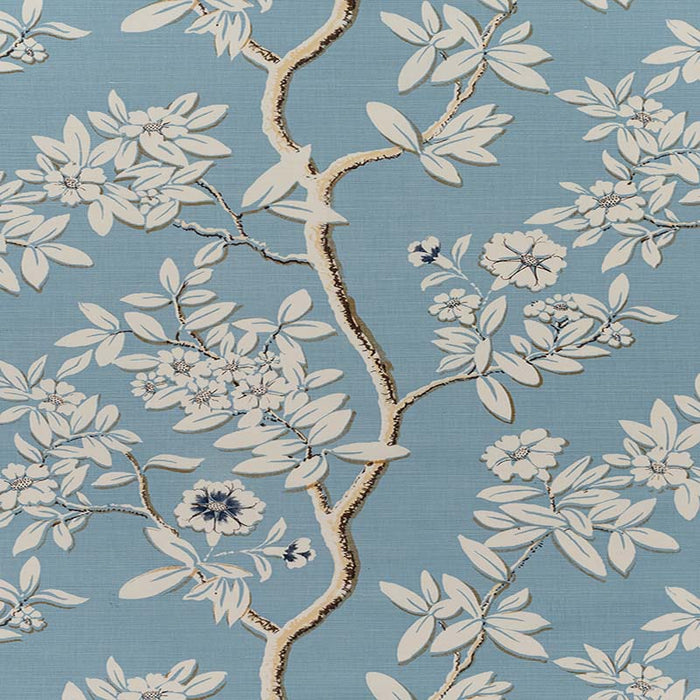 Quadrille Spring Blossom Multi Blues/tan Fabric 304200F-01