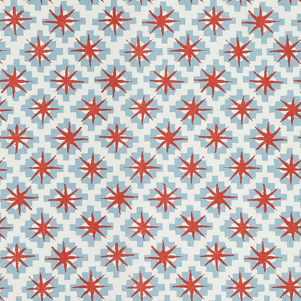 Peter Dunham Starburst South(Blue/Red) Fabric Sample 111STB03