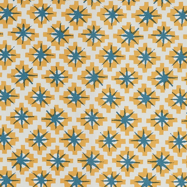 Peter Dunham Starburst East(Yellow/Blue) Fabric Sample 111STB04