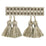 Kravet Basics Paired Tassels Platinum Trim Sample T30584.106.0