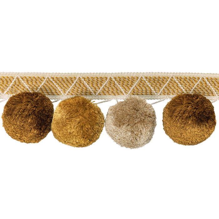 Kravet Couture Phuket Poms Ochre Trim Sample T30804.4.0