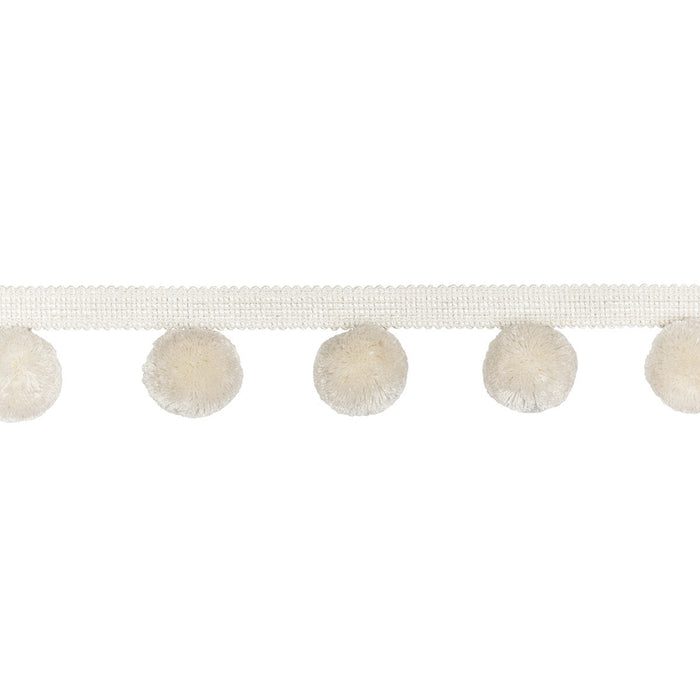 Kravet Couture Paradise Poms Ivory Trim Sample T30827.101.0