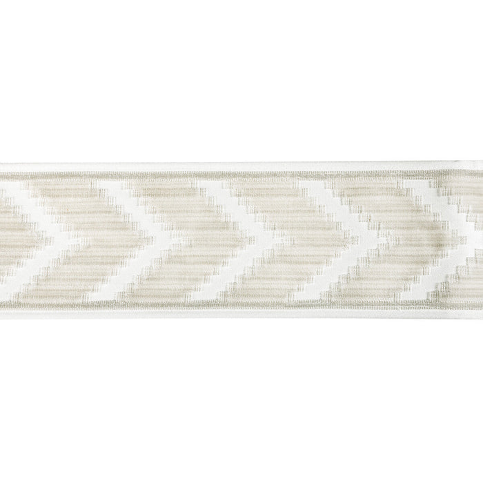 Kravet Couture Chevron Velvet Tape Blanc Trim Sample T30828.1601.0