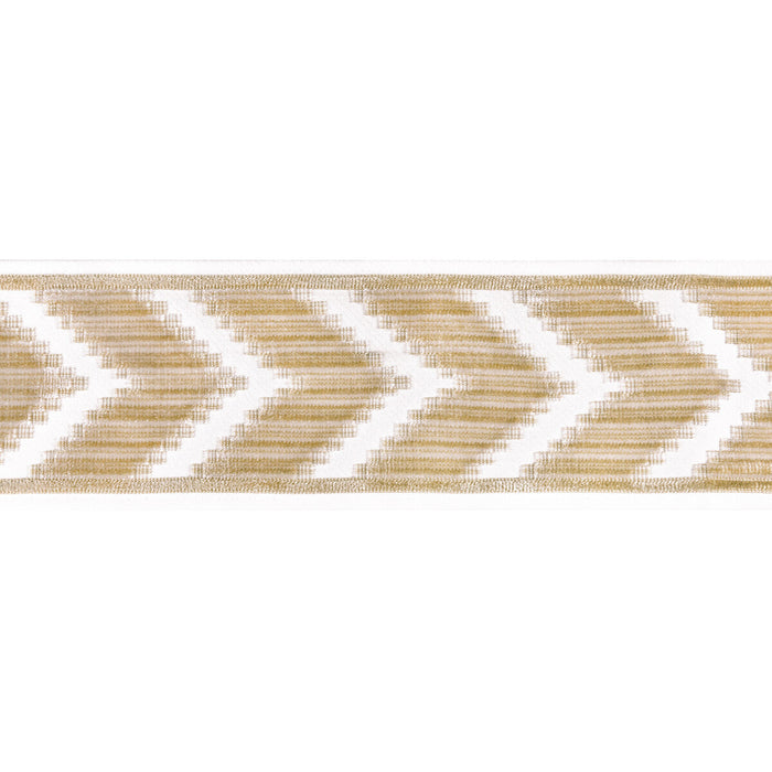 Kravet Couture Chevron Velvet Tape Cream Trim Sample T30828.16.0