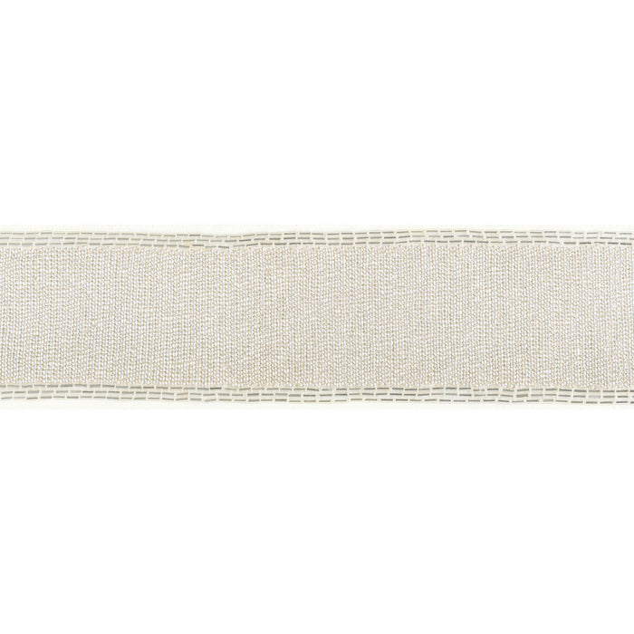 Kravet Couture Luxe Bead Tape Silver Trim Sample T30836.11.0