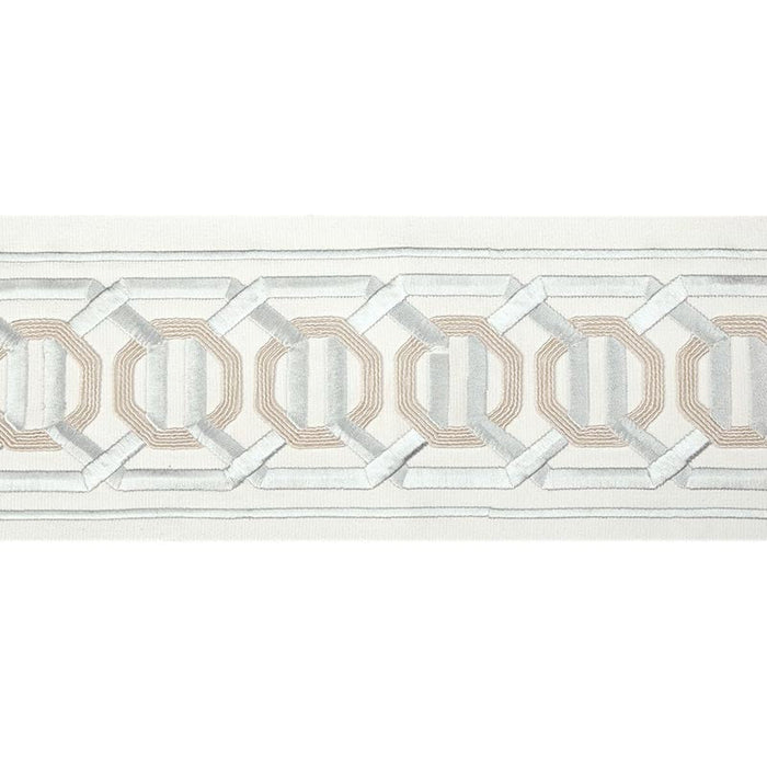 Kravet Couture Octagon Wide Tape Silver Trim Sample T30841.11.0