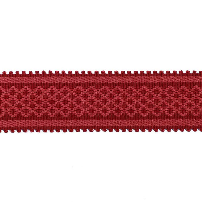 Brunschwig & Fils Bastille Braid Red Trim Sample T8020102.19.0