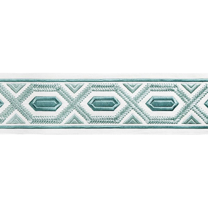 Brunschwig & Fils Avril Tape Aqua Trim Sample T8022100.13.0