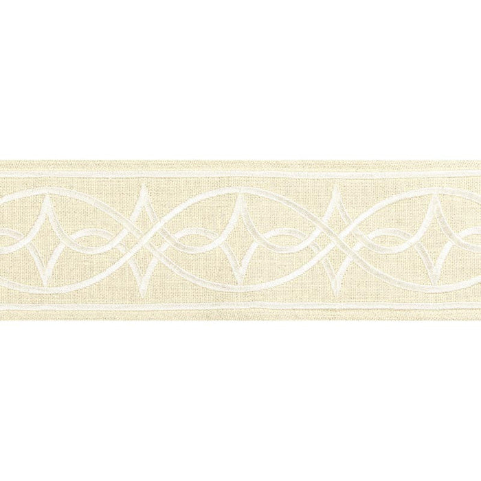 Brunschwig & Fils Anaelle Tape Ivory Trim Sample T8022104.1116.0