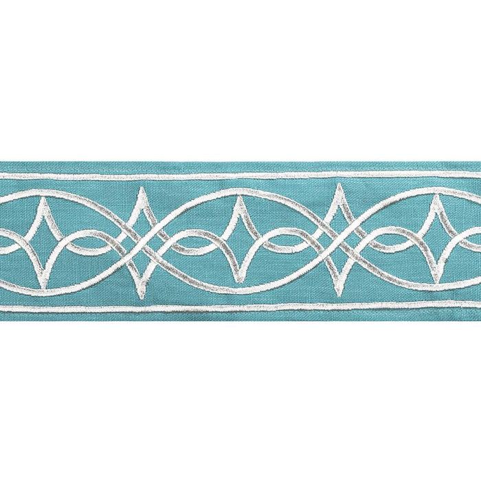 Brunschwig & Fils Anaelle Tape Aqua Trim Sample T8022104.13.0