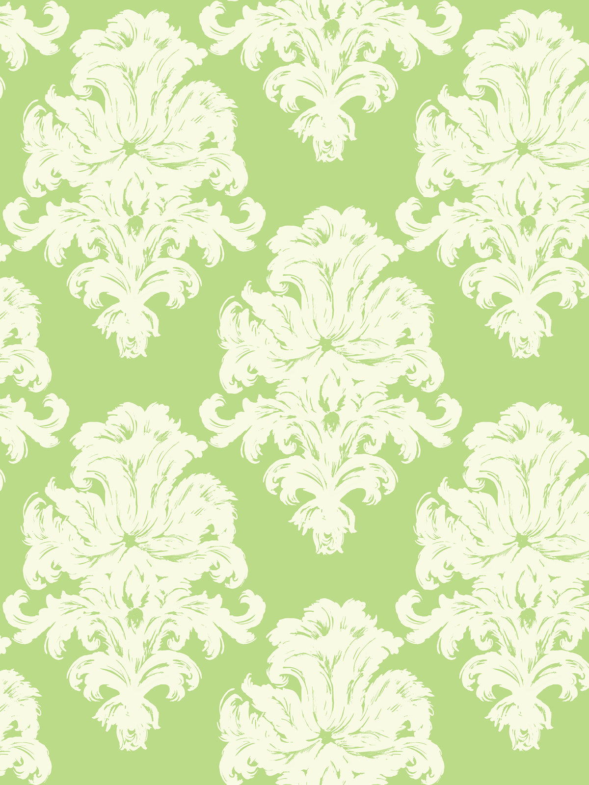 Seabrook Designs Montserrat Olive Green And Off-white Wallpaper TA20104