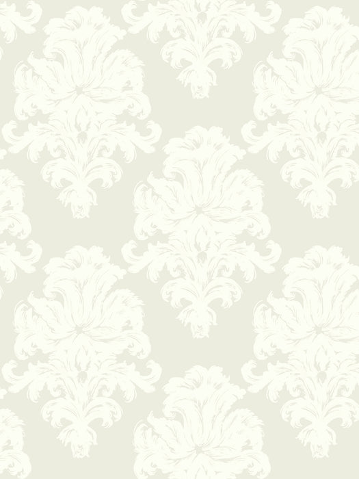 Seabrook Designs Montserrat Light Taupe And Off-white Wallpaper Sample TA20105