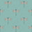 Seabrook Designs Catalina  Teal, Orange, Metallic Silver, And Black Wallpaper TA20304