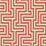 Seabrook Designs Martinique Rust Orange And Off-white Wallpaper TA20401