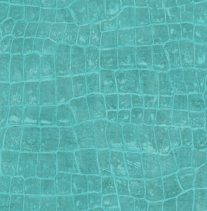 Seabrook Designs Curacao Aqua Blue Wallpaper TA20512