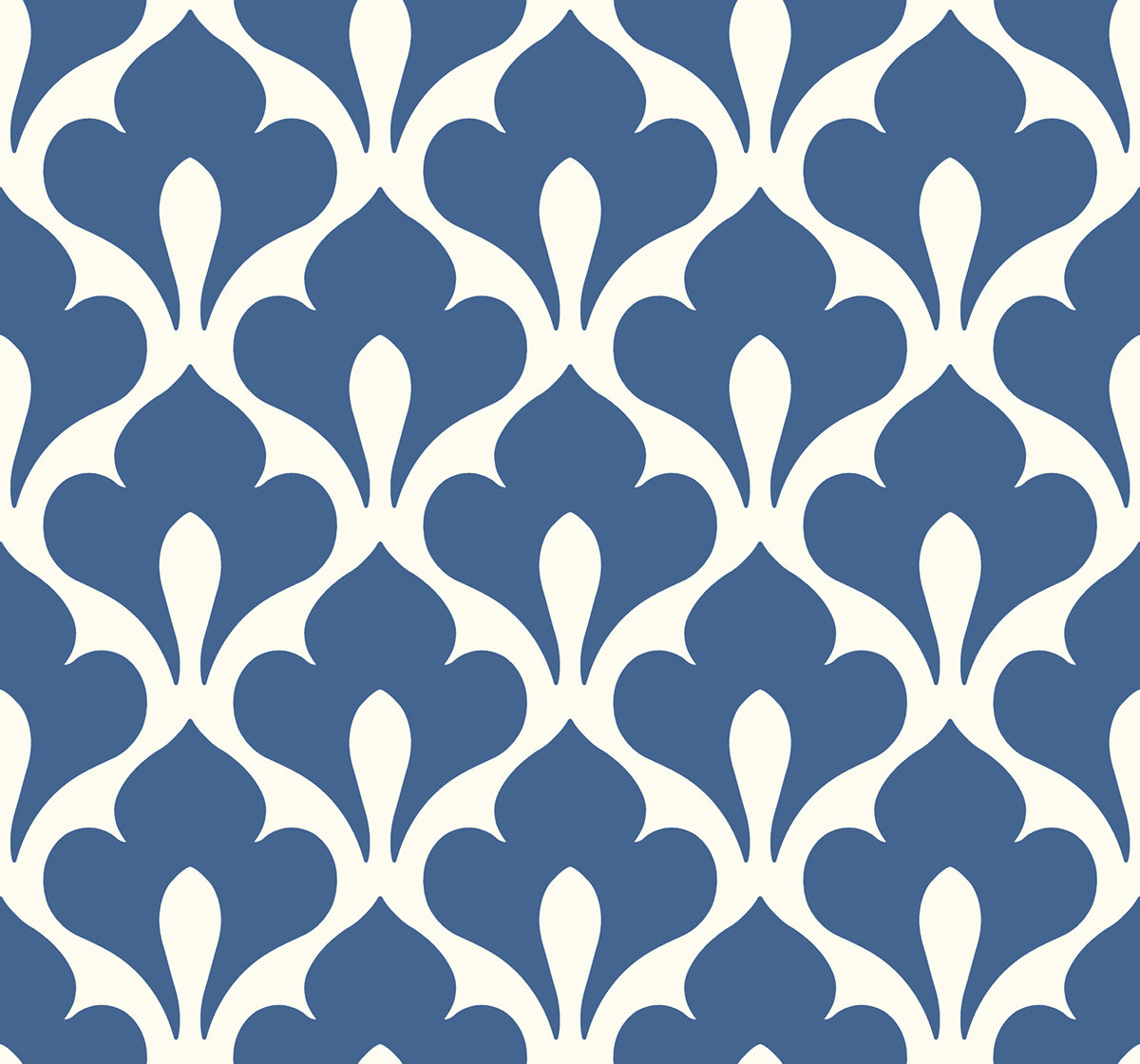 Seabrook Designs Grenada Prussian Blue And White Wallpaper TA20802