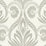 Seabrook Designs Bonaire Metallic Silver And White Wallpaper Sample TA21008