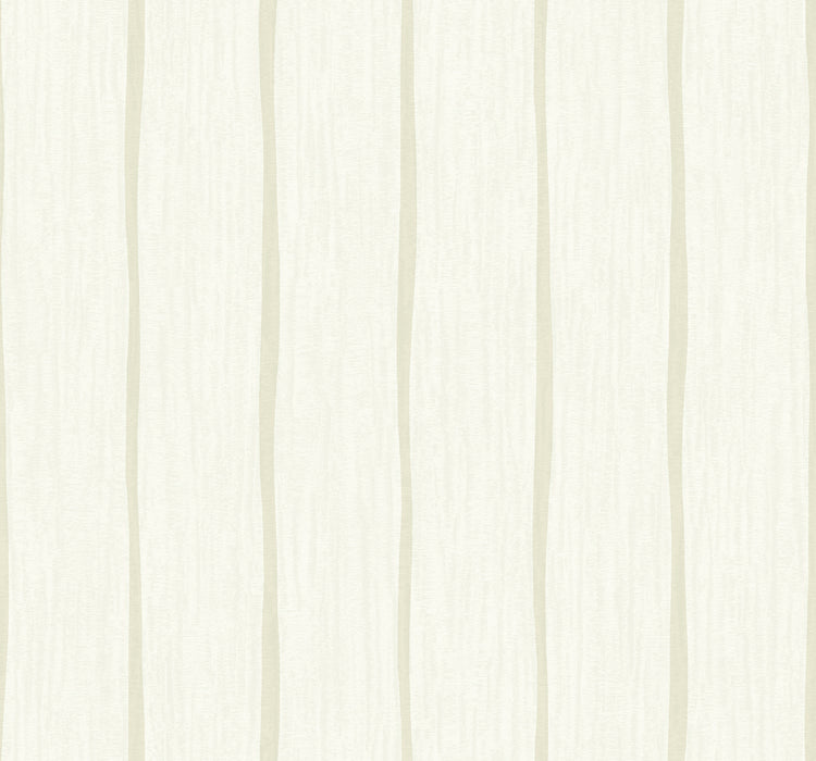 Seabrook Designs Aruba Stripe Light Tan And Off-white Wallpaper Sample TA21210