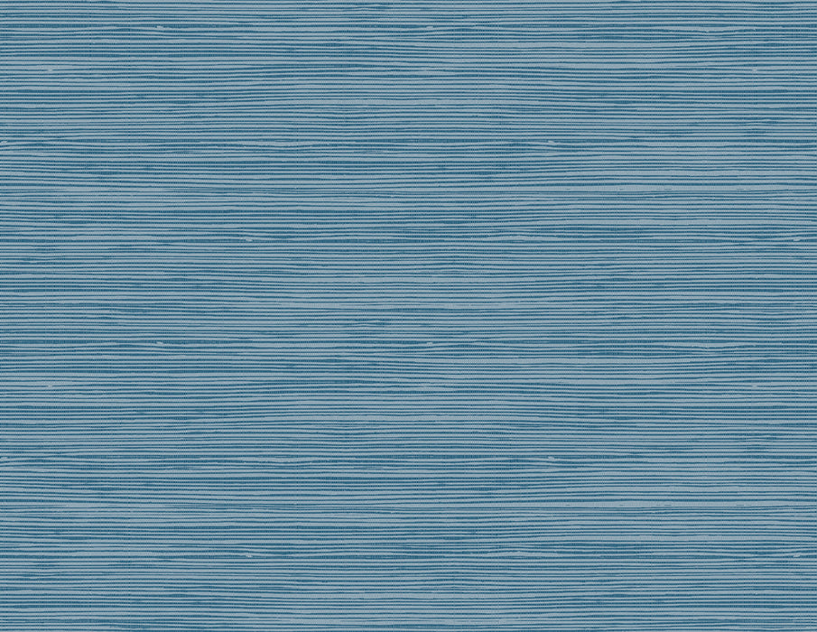 Seabrook Designs Jamaica Grass Prussian Blue Wallpaper Sample TA21702