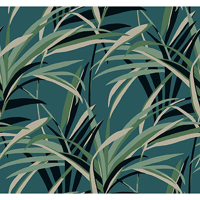 York Tropical Paradise Green & Teal Wallpaper TC2607