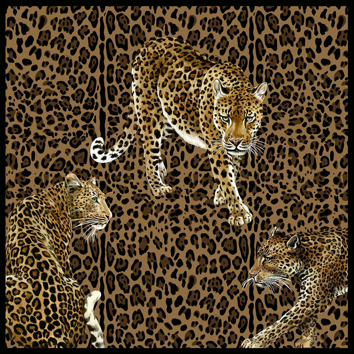 Seabrook Designs Leopardo Mural Elena Wallpaper Sample TCW001TCAI5UL033