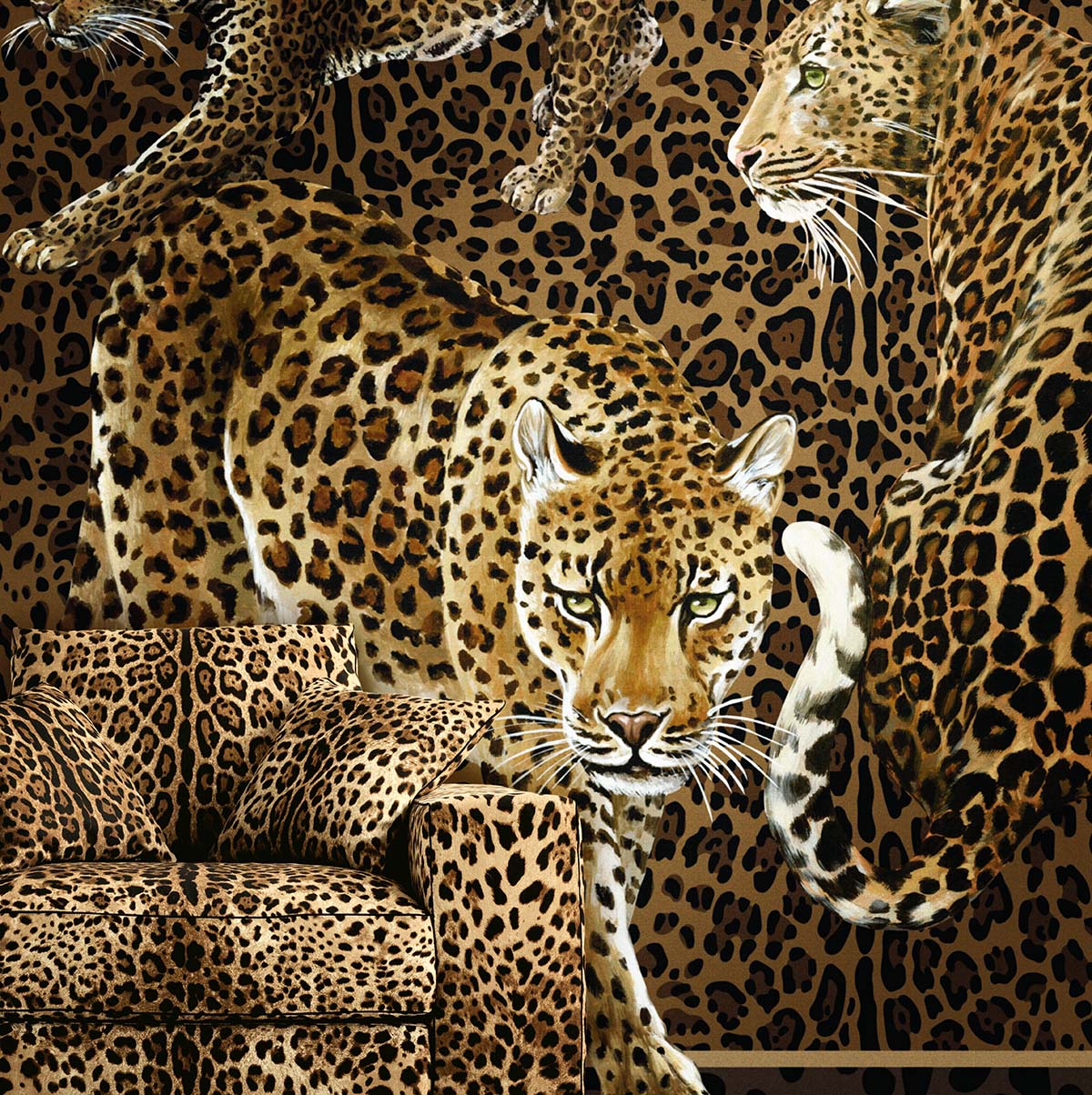 Seabrook Designs Leopardo Incognito Mural Jemma Wallpaper TCW009TCAI5UL040