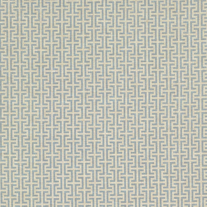 Schumacher Temple Blue Fabric Sample TEMP001