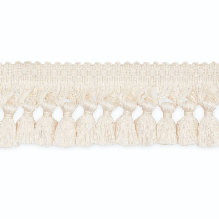 Schumacher Nina Tassel Fringe 2-1/4" Natural Trim Sample TF1058-1