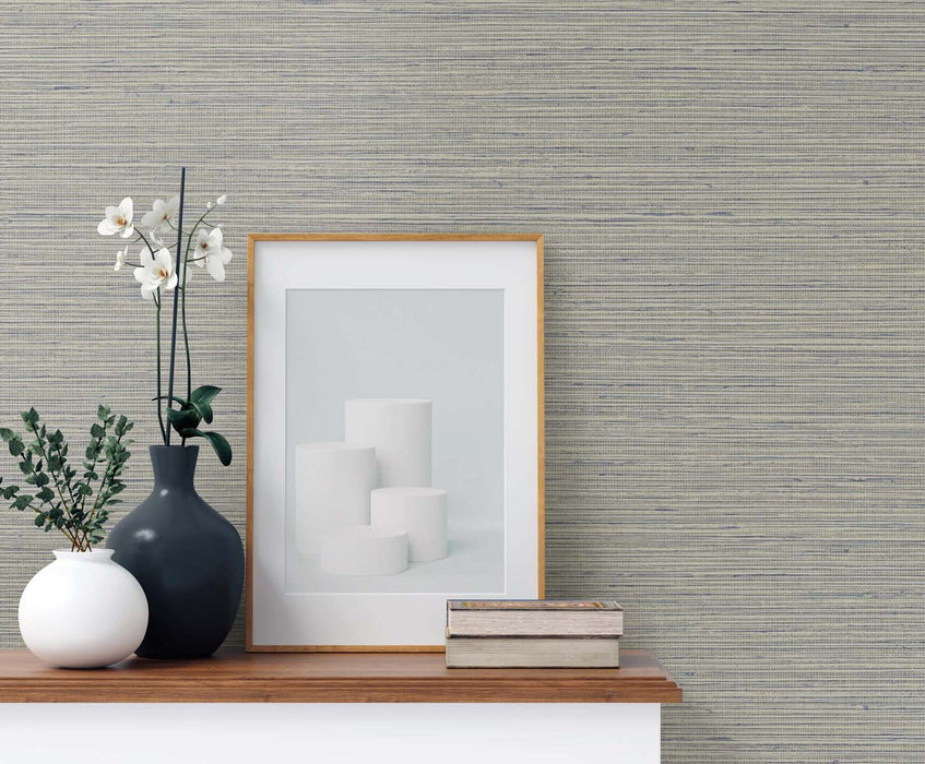 Seabrook Designs Edmond Faux Sisal Birch Wallpaper Sample TG60332