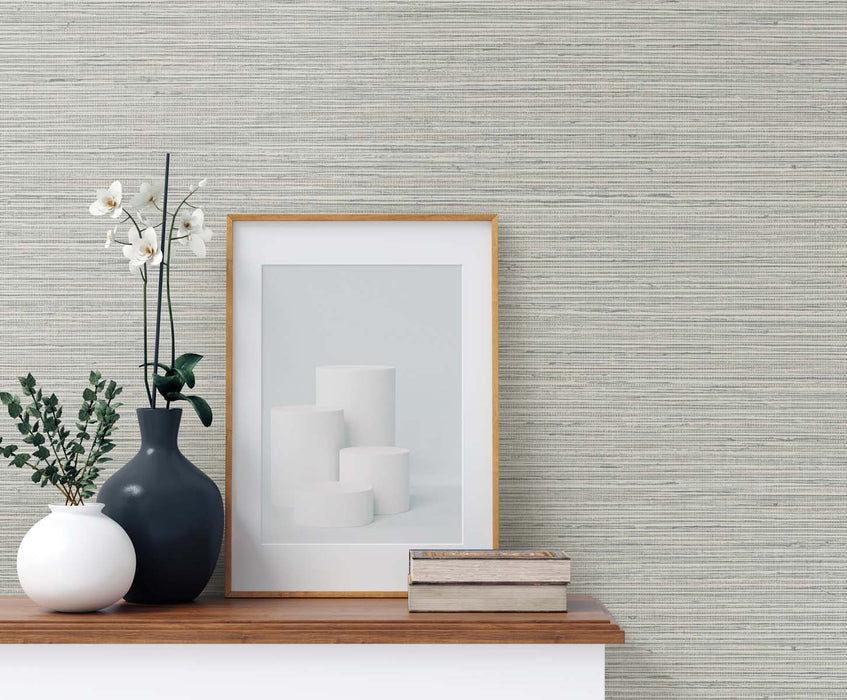 Seabrook Designs Edmond Faux Sisal Dove Grey Wallpaper TG60333